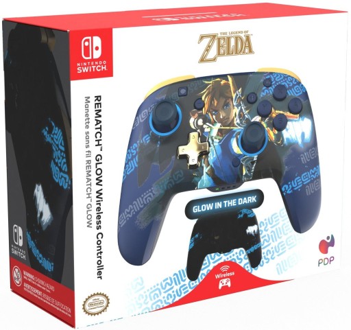 PDP SWITCH Pad bezprzewodowy Rematch Link Hero Glow in the Dark do Nintendo