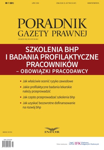 Szkolenia BHP i badania profilaktyczne... - ebook