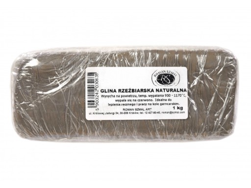Glina rzeźbiarska naturalna Szmal 1 kg