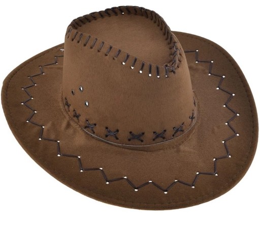 Kapelusz Kowbojski Kowboj Indiana Jones brązowy