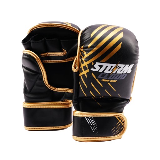 StormCloud Rękawice do MMA Sparingowe Lynx Czarno-Złote M/L