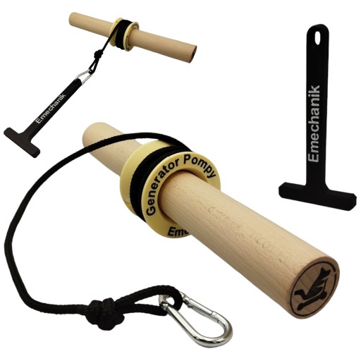 WRIST ROLLER - DRĄŻEK DO TRENINGU PRZEDRAMION - ZESTAW - Generator Pompy