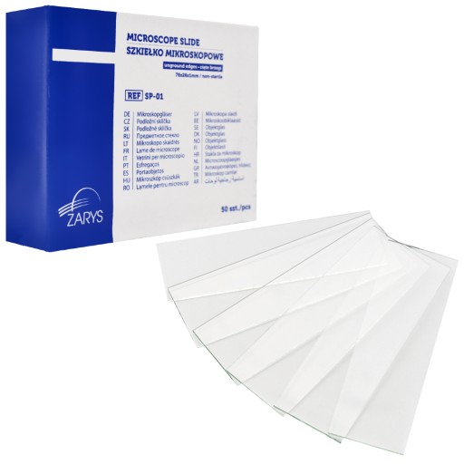 SZKIEŁKA PODSTAWOWE MIKROSKOPOWE 76x25 - 50 szt.