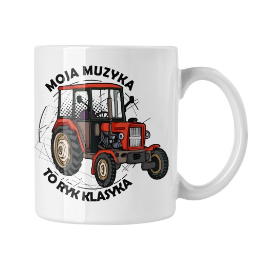 KUBEK UPOMINEK TRAKTOR CIĄGNIK CZERWONY C330