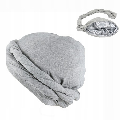 Turban męski chusta na głowę męska L szary