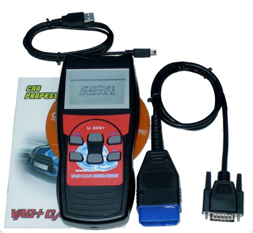 tester skaner interfejs U-606+ VAG OBD OBD1 CAN PL