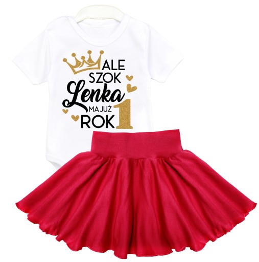 Komplet na urodziny ALE SZOK MAM JUŻ ROK IMIĘ r 92