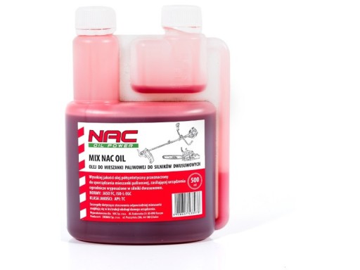 Olej NAC Mix 0.5L Z DOZOWNIKIEM 2T 0,5L