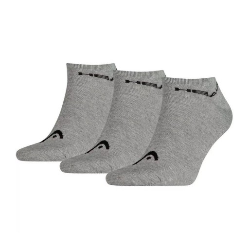 SKARPETY HEAD SNEAKER SOCKS 3P GREY 35-38