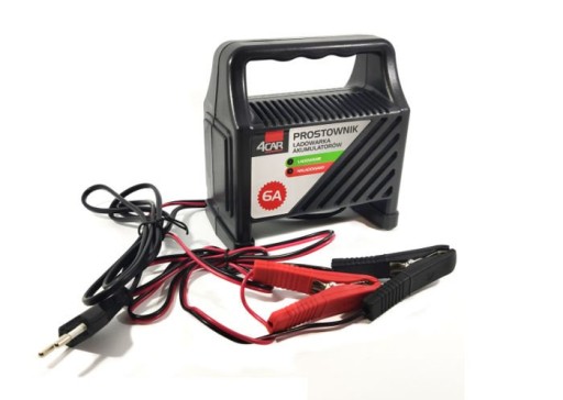 PROSTOWNIK DO AKUMULATORA SAMOCHODU MOTORU 6A 12V