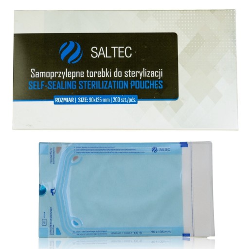 Saltec torebki do sterylizacji 90x135mm 200 szt.