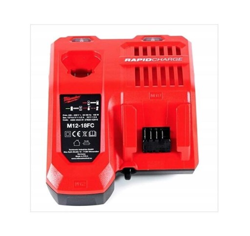 Wymień ładowarki M12-18fc Milwaukee Bateria litowa