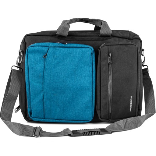 TORBA Z FUNKCJĄ PLECAKA NA LAPTOPA 15,6 CALA Z WODOODPORNEGO MATERIAŁU 15,6