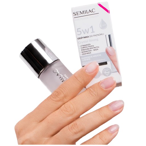Semilac Odżywka do paznokci wzmacniająca CRYSTAL STRONG 5w1 nail power SEOL