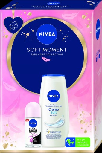 NIVEA WOMEN Zestaw kosmetyków SOFT MOMENT, deo + żel