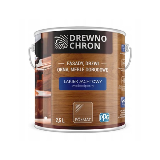 DEKORAL Drewnochron Lakier Jachtowy półmat 2,5L