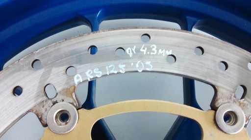 APRILIA RS 125 tarcza hamulcowa przód