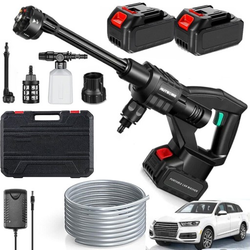 MYJKA CIŚNIENIOWA AKUMULATOROWA 500W 21V 100BAR ZESTAW + 2 AKU
