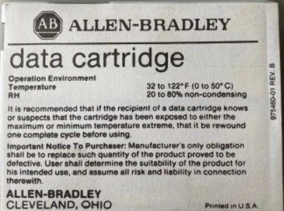 Allen Bradley 1770-XJ Mini Data Cartridge