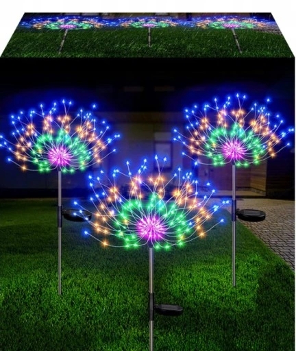 4x LAMPA SOLARNA OZDOBA OGRODOWA DMUCHAWCE 150 LED