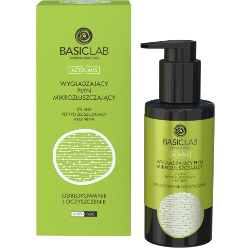 BasicLab Płyn Złuszczający do Trądziku, Usuwanie zaskórników 100 ml