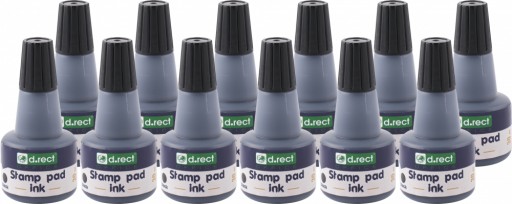 Tusz do stempli D.Rect 30ml czarny x12