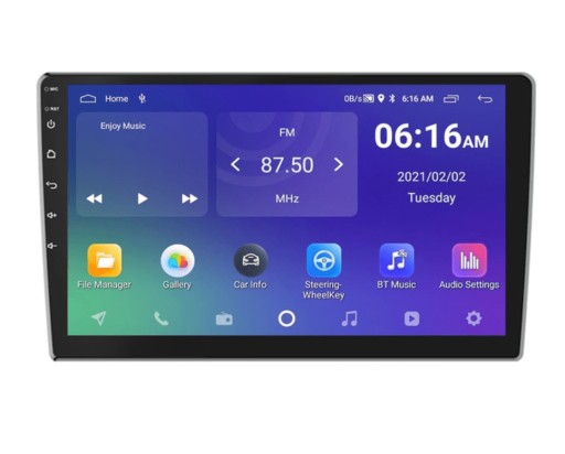 PODOFO 9-calowe uniwersalne radio Android 11