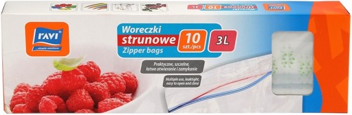 WORECZKI STRUNOWE TOREBKI NA ŻYWNOŚĆ 3L RAVI 10SZT