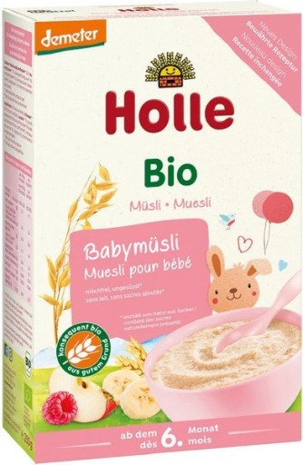 HOLLE BIO Kaszka Musli Malina Jabłko Banan Demeter