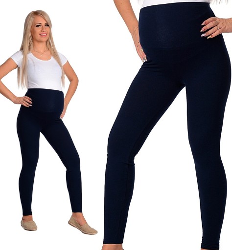 LEGGINSY CIĄŻOWE getry z panelem bawełna XXL/44