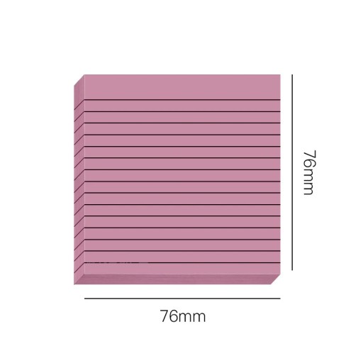 30/50 Sheets Gradient Transparent Sticky Notes Waterproof Horizontal Line I