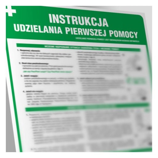 Instrukcja udzielania pierwszej pomocy PCV 24,5x35