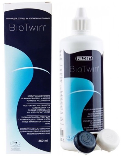 PŁYN DO SOCZEWEK PIILOSET BIOTWIN 360 ml +pojemnik