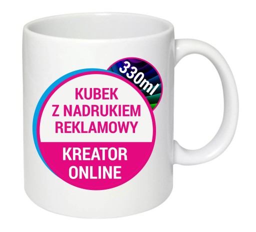 KUBKI FIRMOWE Z NADRUKIEM REKLAMOWE REKLAMA FIRMY