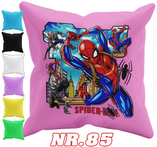 POSZEWKA NA PODUSZKĘ JAŚKA DO PRZEDSZKOLA SPIDERMAN + IMIĘ GRATIS