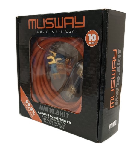 Musway MW10.5KIT - zestaw przewodów do zasilania wzmacniacza miedź OFC