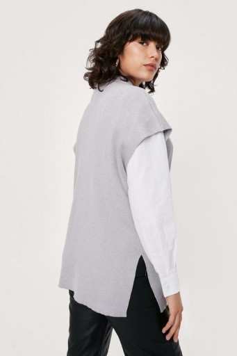 AD53 SZARA KAMIZELKA NASTY GAL 34