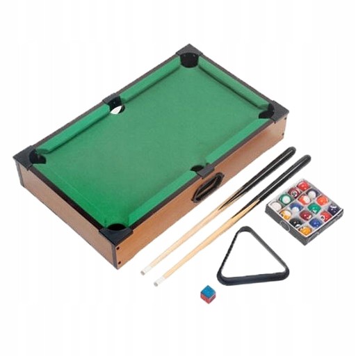 Solid wooden pool table. Table set,brak informacji