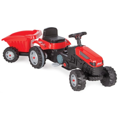 DUŻY Traktor z przyczepą - wywrotką 143 cm, PILSAN