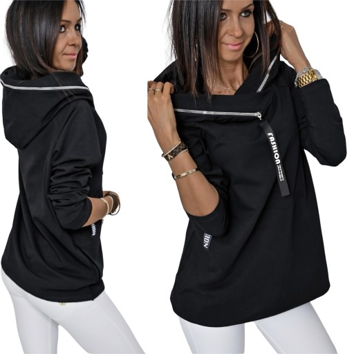 STYLOWA LUŹNA BLUZA KAPTUREM/KOMINEM ALEX! WZ.3