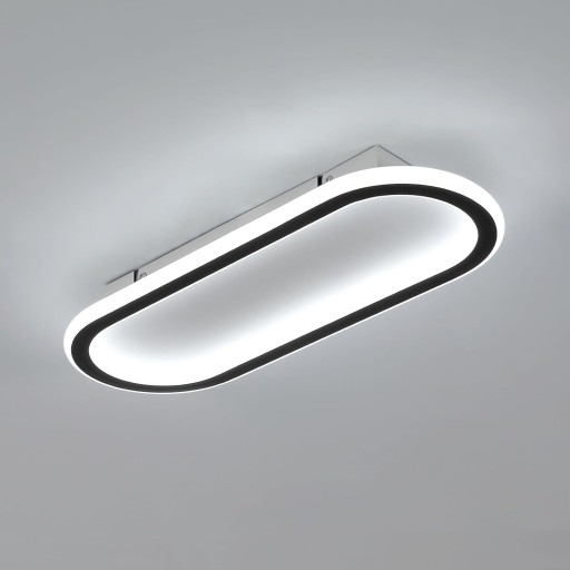 LAMPA WISZACA CZARNA LAMPA SUFITOWA LED BIAŁY 6500K NOWOCZESNA DO SALONU