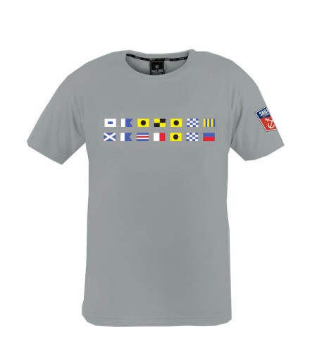 Męski t-shirt flag code gray Sailing Machine r.2XL