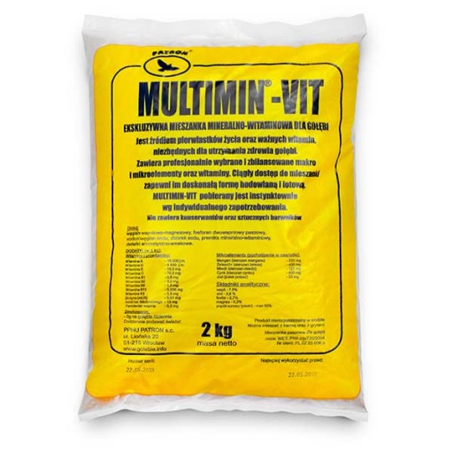Multimin-Vit 2Kg NAJLEPSZE Witaminy dla Gołębi