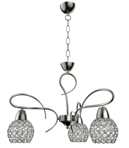 LAMPA SUFITOWA WISZĄCA ŻYRANDOL KRYSZTAŁKI CHROM