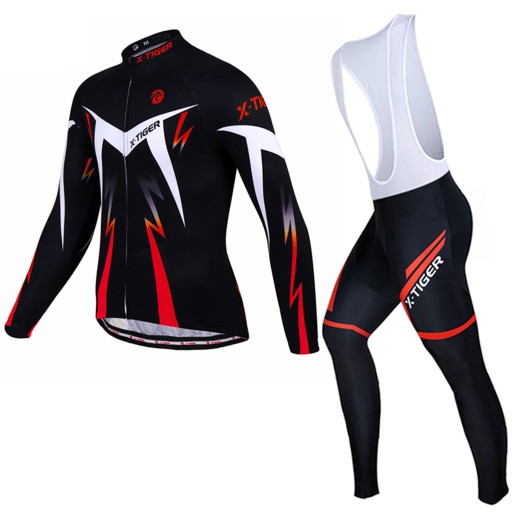 Komplet Rowerowy Termoaktywny Męski Bez Ocieplenia Z Wkładką DOPASOWANY 4XL