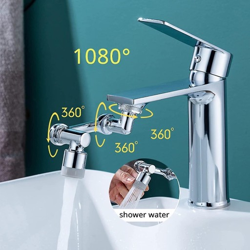 1080 Large-angle Rotating Splash Filter Faucet,
