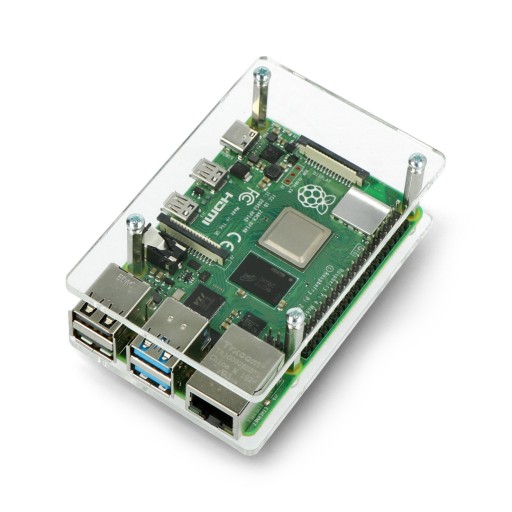 Obudowa do Raspberry Pi 4B/3B+/3B/2B przezroczysta