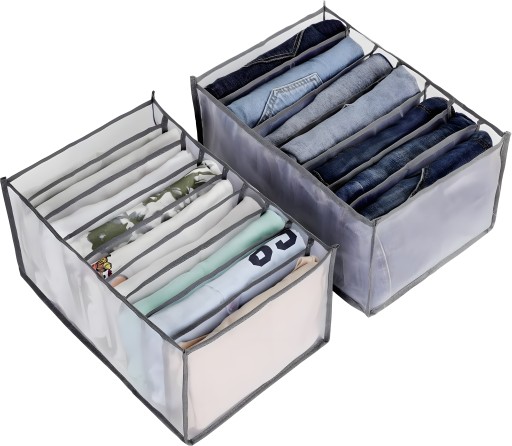 Organizer do Szafy Szuflady Separator na Ubrania Spodnie Koszulki 35x22cm