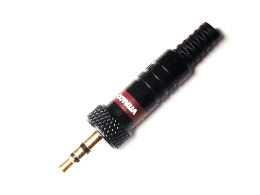 WTYK JACK 3,5mm STEREO METALOWY CZARNY VITALCO
