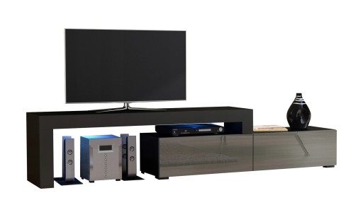 Szafka RTV 148-280cm Połysk LED - Regulowana -M148